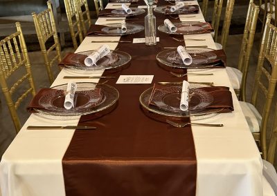 Luxury Table Runner Rentals Shipped Nationwide by Beyond Elegance Party Rentals